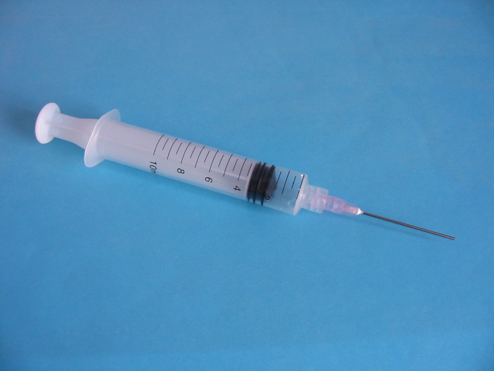 Medical syringe, representative of dialysis disposables and consumables